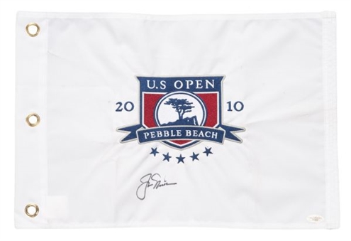 Jack Nicklaus Single Signed Pebble Beach US Open Flag 